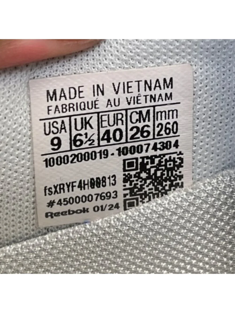 Reebok please review
